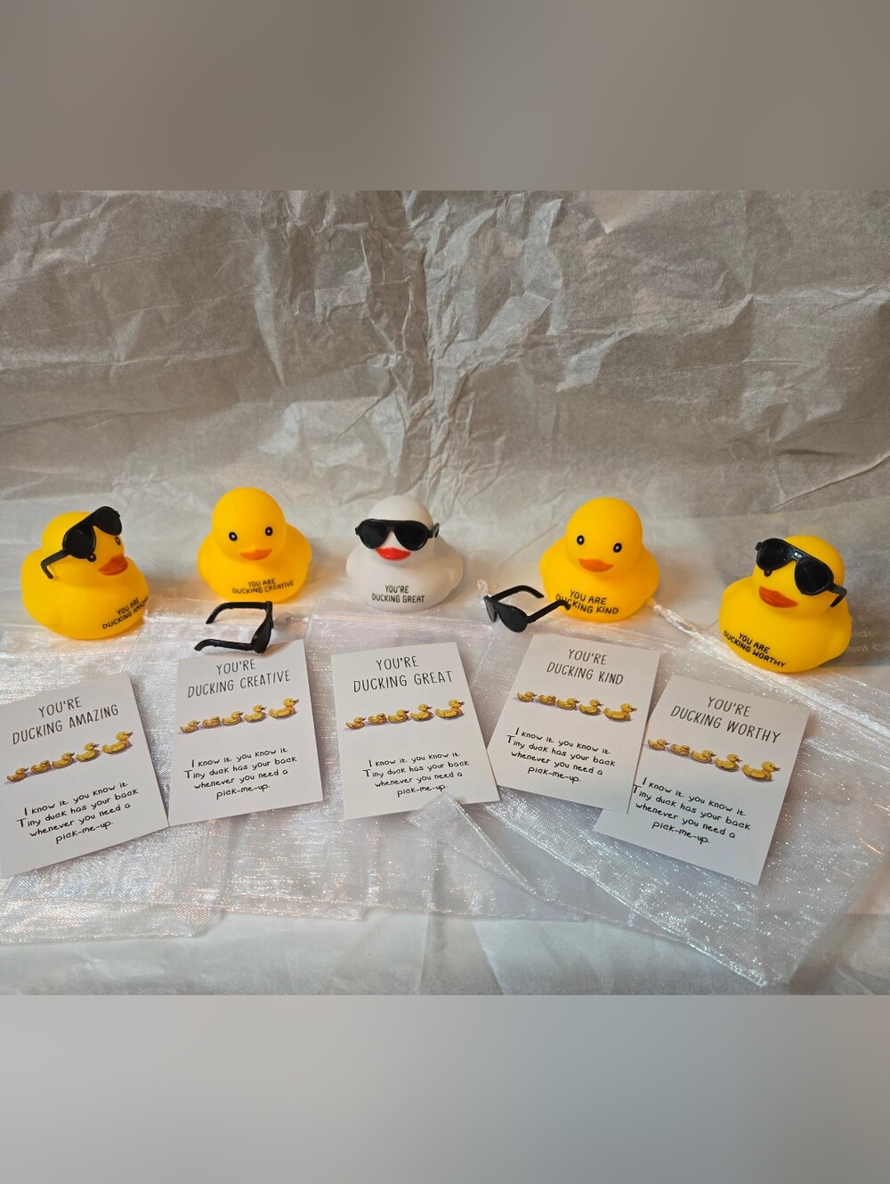 5 Pc Rubber Duck Message Set
